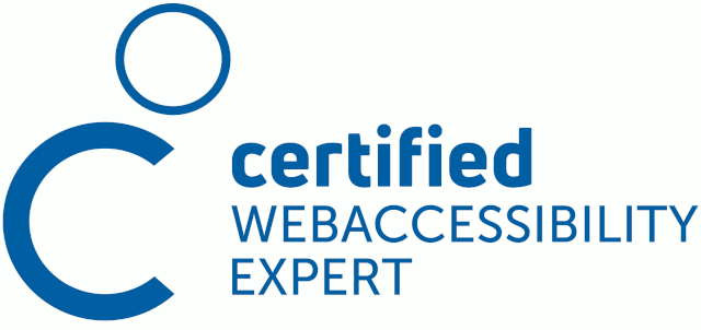 Certified WebAccessibility Expert Logo